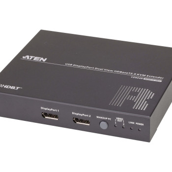 Aten CE924 USB DisplayPort Dual View HDBaseT 2.0 KVM pagarinātājs, 4K@100m vienam skatam | Aten | USB DisplayPort Dual View HDBaseT 2.0 KVM pagarinātājs, 4K@100m vienam skatam | CE924-AT-G