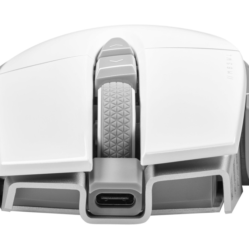 Corsair | Pele | M65 RGB ULTRA | Bezvadu | Spēļu pele | Bezvadu, Bluetooth | Balta