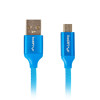 Lanberg | USB Micro uz USB-A 2.0 kabelis Zils Premium QC 3.0, 1.8 m | CA-USBM-20CU-0018-BL | USB Micro uz USB Type-A