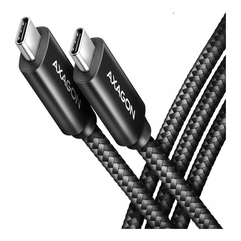 AXAGON | Data and charging USB4 Gen 3x2 cable, 1 m | BUCM3-CM15AB | USB Type C - USB Type C