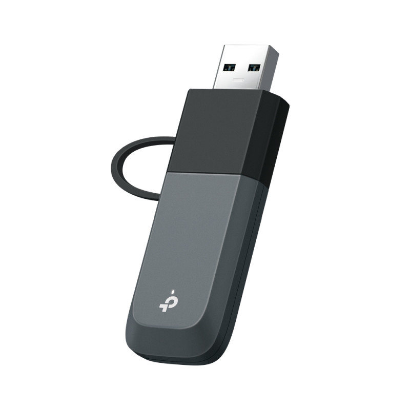 TP-LINK BE6500 Tri-Band Wi-Fi 7 Mini bezvadu USB adapteris | Archer TBE400U | 2.4 GHz, 5 GHz, 6 GHz | 802.11ax | MU-MIMO Nē | bez PoE | Antenas tips Iekšējā