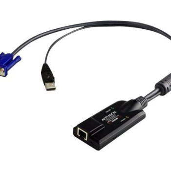 Aten USB VGA Virtual Media KVM adapteris | Aten | Adapteris | USB VGA Virtual Media KVM adapteris | 1 x RJ-45 ligzda, 1 x USB Type A spraudnis, 1 x HDB-15 spraudnis