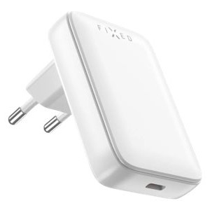 FIXED Slim USB-C ceļojumu lādētājs, GaN, PD atbalsts, 30W, balts | Fixed