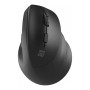 Natec | Vertikālā peles | Crake 2 | Bezvadu | Vertikālā pele | Bluetooth, 2.4GHz | Melna