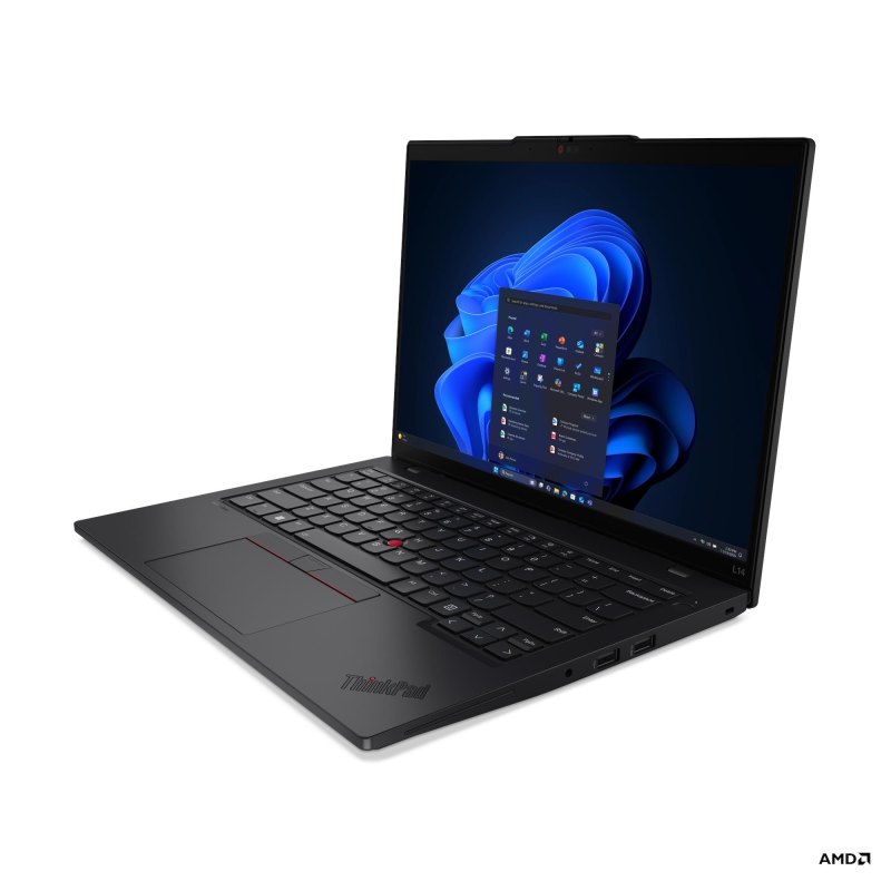 Lenovo ThinkPad L14 G6 AMD | Black | 14 " | IPS | WUXGA | 1920 x 1200 pixels | Anti-glare | AMD Ryzen 5 PRO | 215 | 16 GB | SO-DIMM DDR5 | Solid-state drive capacity 512 GB | AMD Radeon 740M Graphics | Windows 11 Pro | 802.11be | Bluetooth version 5.4 | LTE Upgradable | Keyboard language English | Keyboard backlit