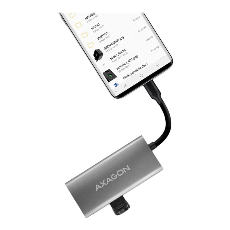 AXAGON SuperSpeed USB-C 10 Gbps SPEEDSTER 4 Hub | HMC-4G2