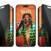 PanzerGlass | Privacy Screen Protector | Apple | iPhone 15 Pro Max | Tempered glass | Black | Ultra-Wide Fit W. Easyaligner
