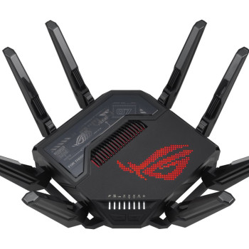 Asus | Quad-band spēļu maršrutētājs (EU+UK) | ROG Rapture GT-BE98 | 802.11ax | 10/100/1000 Mbit/s | Ethernet LAN (RJ-45) porti 1 | Mesh atbalsts Jā | MU-MIMO Jā | 5G | Antenas tips ārējā | 1 x USB 3.2 Gen1, 1 x USB 2.0
