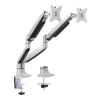 Logilink BP0043 Dual Monitor Desk mount, 13"-32",gas spring, aluminum | Logilink