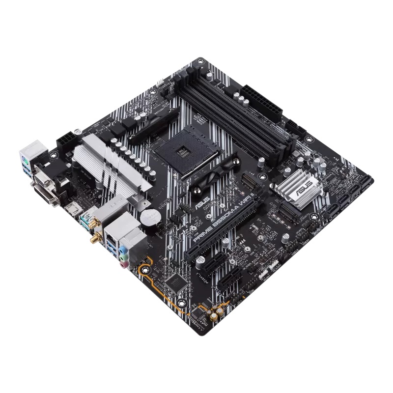 Asus | PRIME B550M-A WIFI II | Procesoru saime AMD | Procesora ligzda AM4 | DDR4 DIMM | Atmiņas sloti 4 | Atbalstītie cietā diska interfeisi SATA, M.2 | SATA savienotāji 4 | Čipsēta AMD B550 | microATX