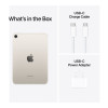 Apple | iPad mini Wi-Fi + Cellular | 8.3 " | Starlight | IPS | 2266 x 1488 pixels | Apple A17 Pro | 256 GB | 3G | 4G | 5G | Wi-Fi | Front camera | 12 MP | Rear camera | 12 MP | Bluetooth | 5.3 | iPadOS | USB-C charging cable