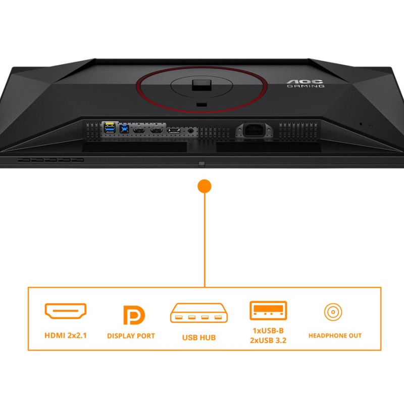 AOC Q27G4SDR | 27 " | QD-OLED | QHD | 16:9 | 360 Hz | 0.03 ms | 2560 x 1440 pixels | 1000 cd/m² | HDMI ports quantity 2 | Black