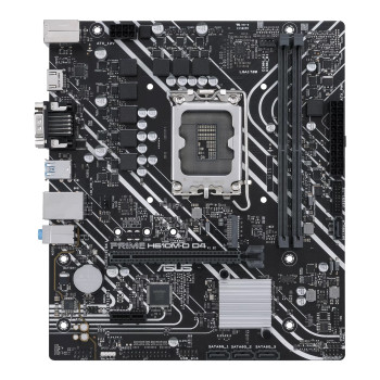 Asus | PRIME H610M-D D4 | Procesoru saime Intel | Procesora ligzda LGA1700 | DDR4 DIMM | Atmiņas sloti 2 | Atbalstītie cietā diska interfeisi SATA, M.2 | SATA savienotāji 4 | Čipsets Intel H610 | mATX