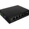 Lanberg Switch Light IndustrialPoE 1xBT 3xAT 2xSFP Din Unmanagment Gigabit Ethernet | ILGE-4P-2S-90 | Unmanaged