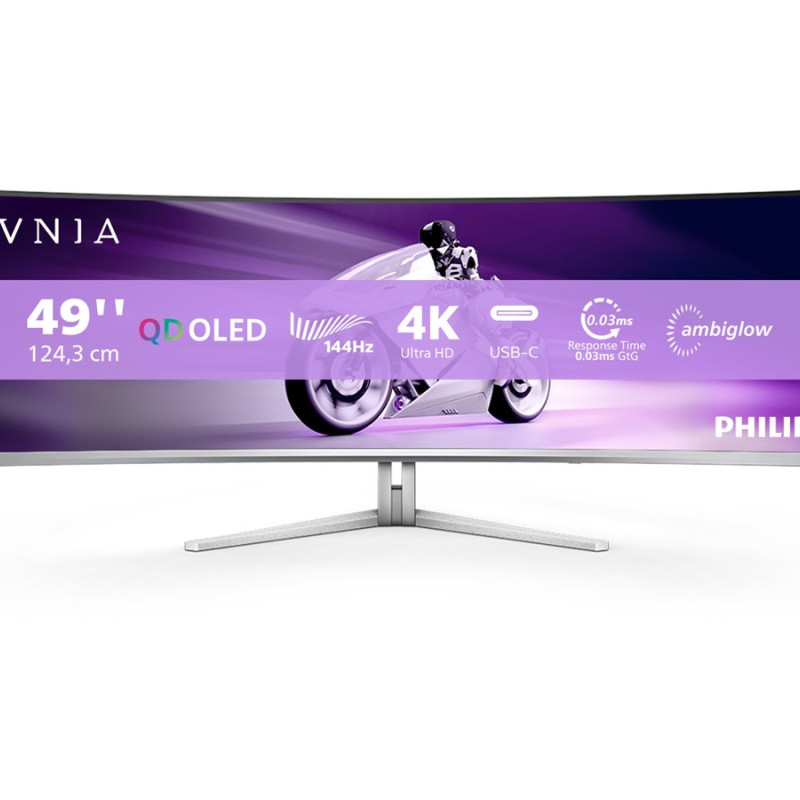 Philips | 49M2C8900L/00 | 49 " | OLED | 32:9 | 144 Hz | 0.03 ms | 5120 x 1440 pixels | HDMI ports quantity 2