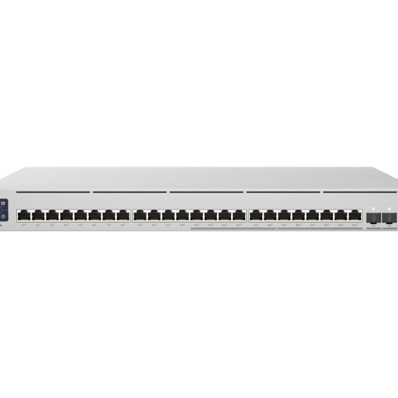 Ubiquiti | Switch Enterprise 24 PoE | USW-Enterprise-24-PoE | Managed L3 | Rackmountable | Gigabit Ethernet (copper) ports quantity 12x10/100/1000 Mbps + 12x100/1000/2500 Mbps | SFP ports quantity 0 | SFP+ ports quantity 2 | PoE+ ports quantity 24 | Power supply type AC/DC, Internal, 550W