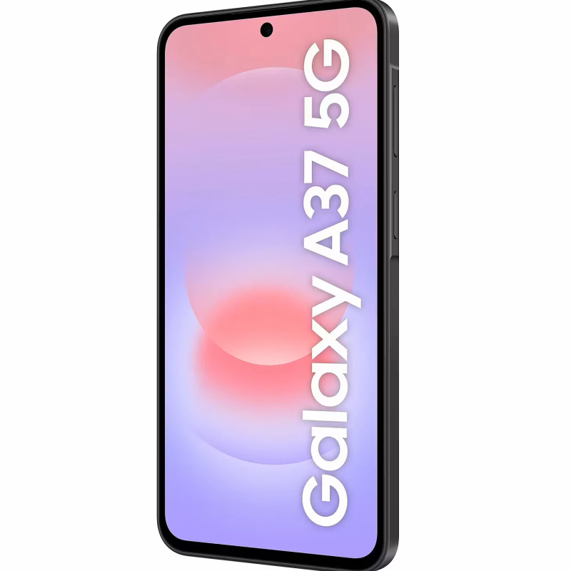 Samsung Galaxy | A37 (A376) | Charcoal | 6.7 " | Super AMOLED | 1080 x 2340 pixels | Exynos | 1480 | Internal RAM 8 GB | 256 GB | Dual SIM | 3G | 4G | 5G | Main camera resolution 50 MP | Secondary camera resolution 8 MP | Android | 16 | 5000 mAh