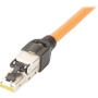 CAT 6A lauka terminācijas spraudnis, STP ar putekļu vāciņu, locījuma aizsardzība | DN-93631