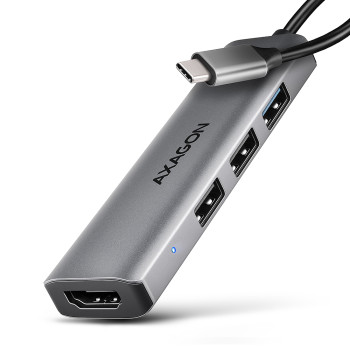 AXAGON USB-C 5Gbps STARTER 4in1 centrmezgls | HMC-H3A