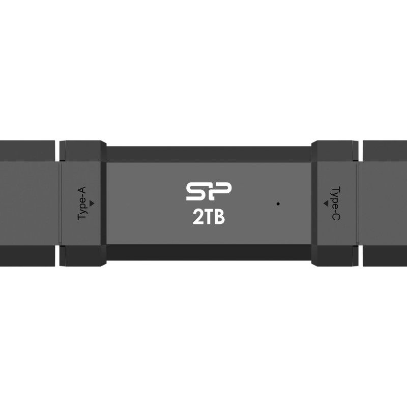 Silicon Power Portable External SSD | DS72 | 1000 GB | USB Type-A, USB Type-C 3.2 Gen 2 | Black