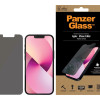 PanzerGlass | Apple | iPhone 13 Mini | Rūdīts stikls | Melns | Kristāltīrs; Izturīgs pret skrāpējumiem un baktērijām; Triecienus absorbējošs; Viegli uzstādāms | Privātuma ekrāna aizsargs