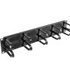 Lanberg 19" cable management brush panel 10 rings - type B 2U | AK-1204-B | Black