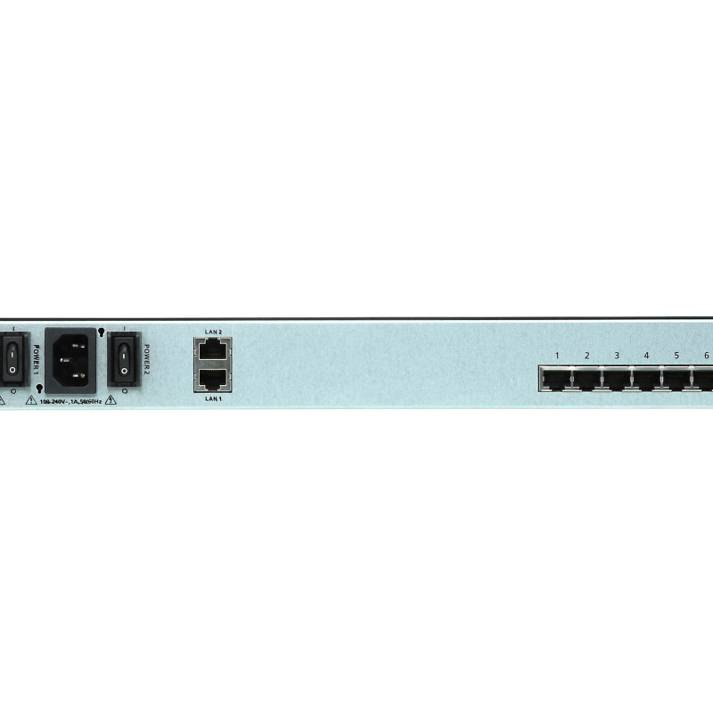 Aten | 8-portu seriālais konsoles serveris ar dubultu barošanu/tīklu | SN0108CO