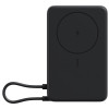 Xiaomi magnētiskais power bank 10000 ar iebūvētu | 10000 mAh | pelēks