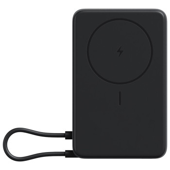 Xiaomi magnētiskais power bank 10000 ar iebūvētu | 10000 mAh | pelēks