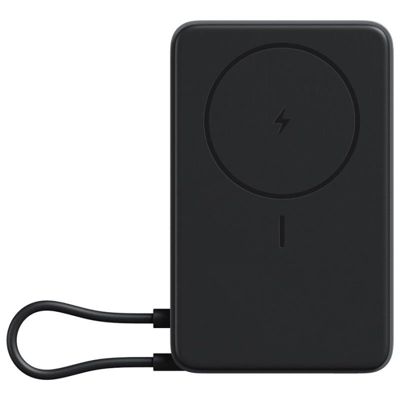 Xiaomi magnētiskais power bank 10000 ar iebūvētu | 10000 mAh | pelēks