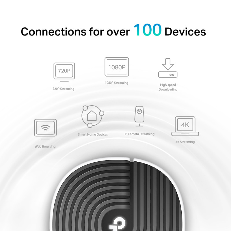 TP-LINK | AC1900 Whole Home Mesh Wi-Fi System | Deco S7 (1-pack) | 802.11ac | 10/100/1000 Mbit/s | Ethernet LAN (RJ-45) ports 1 | Mesh Support Yes | MU-MiMO Yes | No mobile broadband