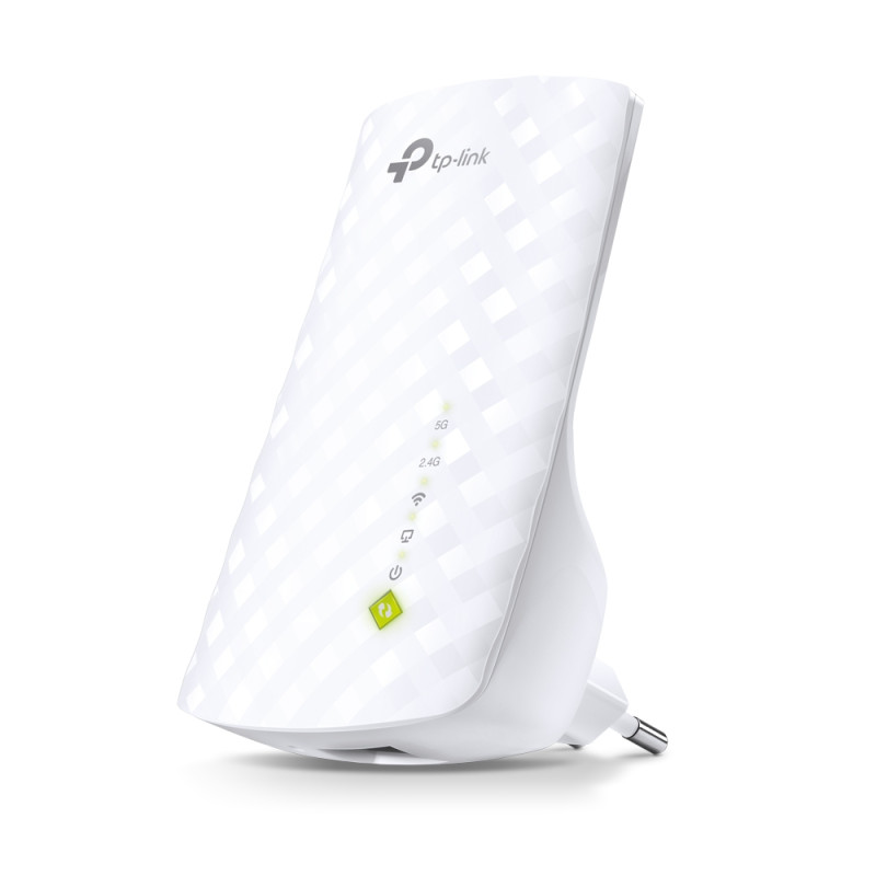 TP-LINK | Extender | RE200 | 802.11ac | 2.4GHz/5GHz | 300+433 Mbit/s | 10/100 Mbit/s | Ethernet LAN (RJ-45) 1 ports | MU-MIMO Nē | bez PoE | Antenas tips 3xIekštelpu