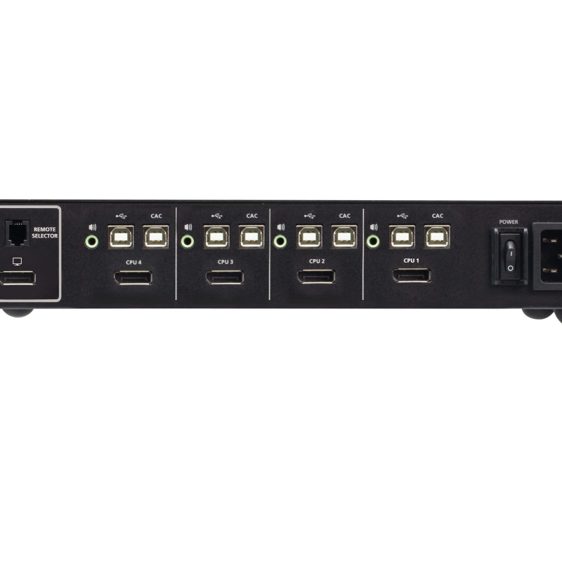Aten | 4P USB DP Single Display PP4 Secure KVM (CAC) | CS1184DP4C