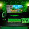 Razer spēļu austiņas | Kraken V4 X | Vadu | Pāraustiņu | Mikrofons | Minecraft izdevums