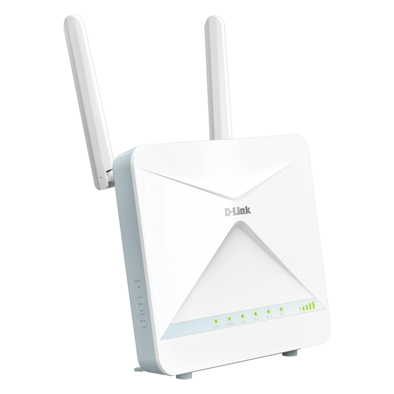 D-Link | AX1500 4G CAT6 Smart Router | G416/E | 802.11ax | 300+1201 Mbit/s | 10/100/1000 Mbit/s | Ethernet LAN (RJ-45) ports 3 | Mesh Support Yes | MU-MiMO Yes | No mobile broadband | Antenna type External