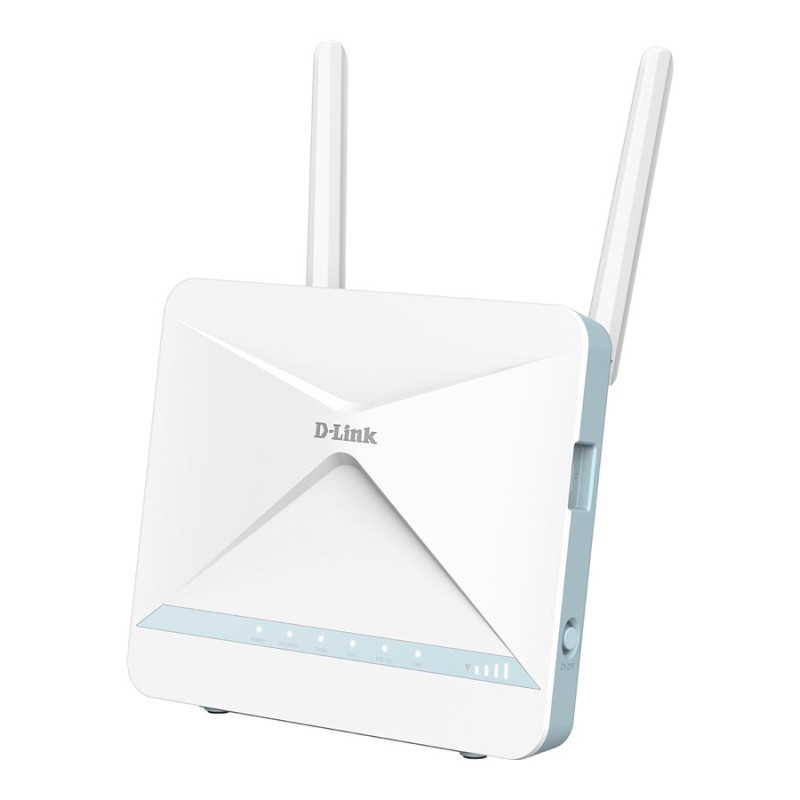 D-Link | AX1500 4G CAT6 Smart Router | G416/E | 802.11ax | 300+1201 Mbit/s | 10/100/1000 Mbit/s | Ethernet LAN (RJ-45) ports 3 | Mesh Support Yes | MU-MiMO Yes | No mobile broadband | Antenna type External