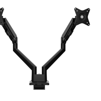 Arozzi Desk Mount | Neo Duo - Gāzes atsperes monitora roka AZ-ALZARE-NEO-DUO-BK | Noliekt, Pagriezt, Rotēt | Maksimālais svars (kapacitāte) 9 kg | Melns