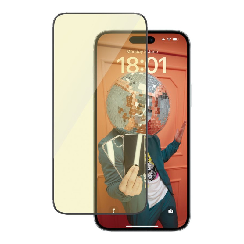 PanzerGlass | Ekrāna aizsargs | Apple | iPhone 15 Plus | Stikls | Caurspīdīgs | Ultra-Wide Fit; Viegla uzstādīšana; Pretpirkstu nospiedumu; Pret zilās gaismas; Pretatstarojuma; Pret dzelteno krāsu novecošanu | Acu aizsardzība