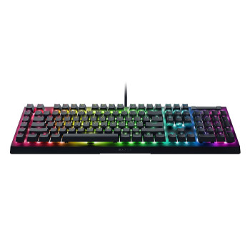 Razer | Mehāniskā spēļu klaviatūra | BlackWidow V4 X | Mehāniskā spēļu klaviatūra | Ar vadu | US | Dzelteni mehāniskie slēdži (lineāri) | Melna