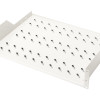 Digitus | Fiksētā plaukta skapjiem | DN-97610 | Piemērots komponentu uzglabāšanai, kas nav piemēroti 483 mm (19”); Plāns dizains — aizņem 2 augstuma vienības; Viegli un ātri montēt/demontēt; Slodzes kapacitāte: 25 kg; Izmēri: 88 x 482 x 349 mm | Balts