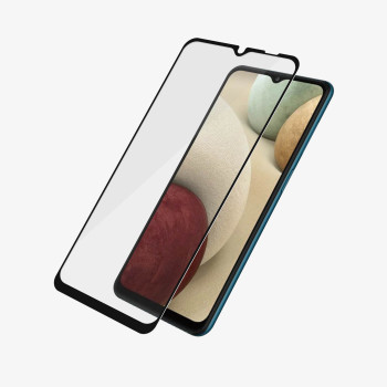 PanzerGlass | Samsung | Galaxy A12 | Tempered glass | Black | Full frame coverage; Rounded edges; Crystal clear; 100% touch preservation | Case Friendly