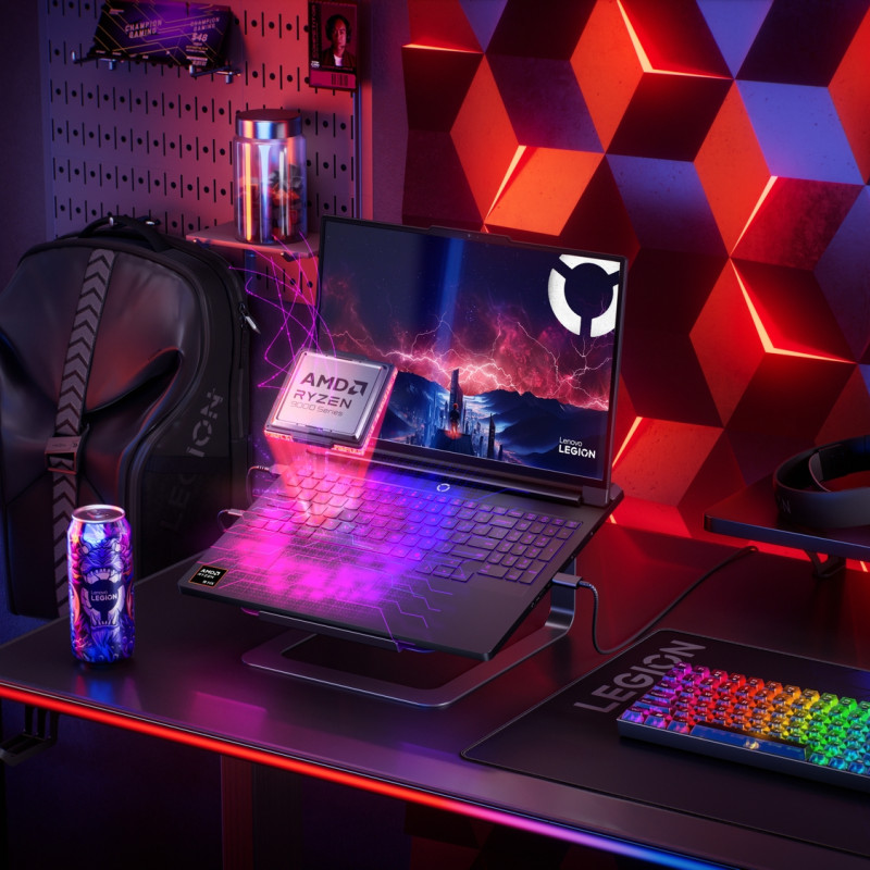 Lenovo Legion Pro 7 16AFR10H | Eclipse Black | 16 " | OLED | WQXGA | 2560 x 1600 pixels | Glossy | AMD Ryzen 9 | 9955HX | 32 GB | SO-DIMM DDR5 | Solid-state drive capacity 1000 GB | NVIDIA GeForce RTX 5070 Ti | GDDR7 | 12 GB | Windows 11 Home | 802.11be | Bluetooth version 5.4 | Keyboard language Nordic | Keyboard backlit