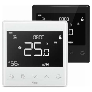 Fibaro Nice savienotais termostats ūdens apkurē | WARM-CONTROL | Melns