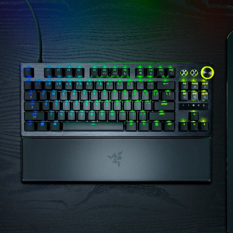 Razer Huntsman V3 Pro Tenkeyless 8KHz | Spēļu tastatūra | Vada | US | Razer Analog Optical Switch Gen-2 | Melna