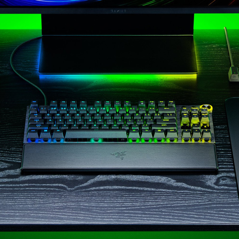 Razer Huntsman V3 Pro Tenkeyless 8KHz | Spēļu tastatūra | Vada | US | Razer Analog Optical Switch Gen-2 | Melna