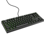 Genesis | THOR 404 TKL | Mehāniskā spēļu tastatūra | Vada | US | Gateron Yellow Pro | Melna | RGB