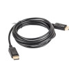 Lanberg | DisplayPort kabelis 19 kontaktu V1.2 4K, 3 m | CA-DPDP-10CC-0030-BK | DisplayPort uz DisplayPort