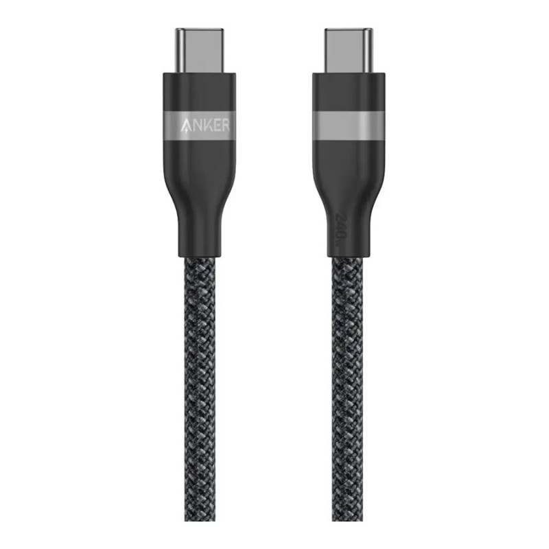 Anker USB-C to USB-C Cable Braided, 0.9m, 240W, Black | Anker USB-C Braided Cable, 0.9 m