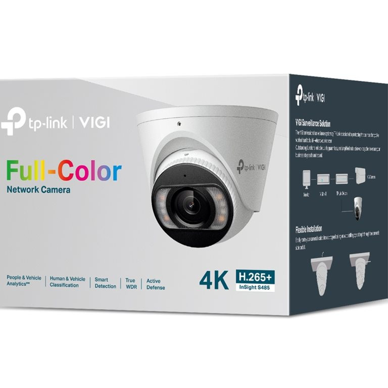 TP-Link VIGI 8MP pilnkrāsu torņa tīkla kamera | TP-LINK