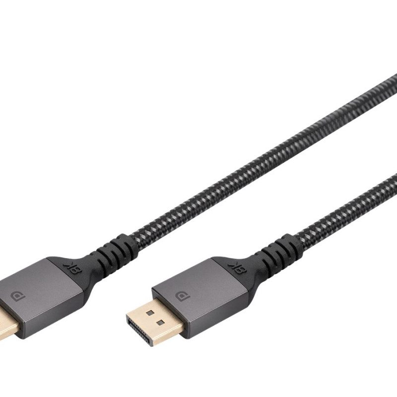 Digitus | DisplayPort savienotāja kabelis 1.4 | DB-340201-010-S | DP uz DP | 1 m
